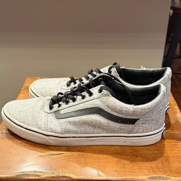 Vans Men's Light Gray Canvas Sneakers - Picture 3 of 5